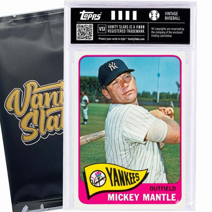Sports Trading Cards, 1965 Topps-Labeled Baseball Mystery Vanity Slab with One Card for Display