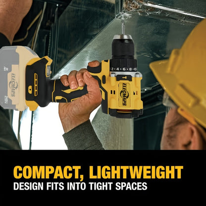 Cordless Power Tool Combo Kit for Dewalt 20V Battery - Impact Wrench 1500Nm, Brushless Drill & Screwdriver Set for Home & Construction