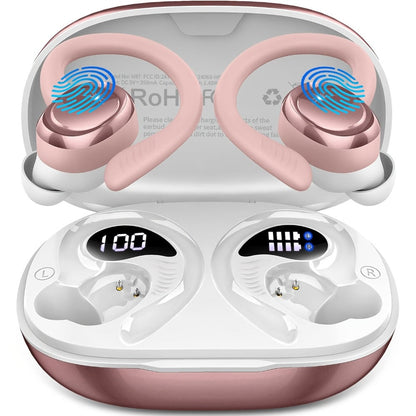 48H Wireless Sport Earbuds Q38 Bluetooth 5.3 with 14.2mm Driver Stereo Sound for an Everyday Personal Care Routine