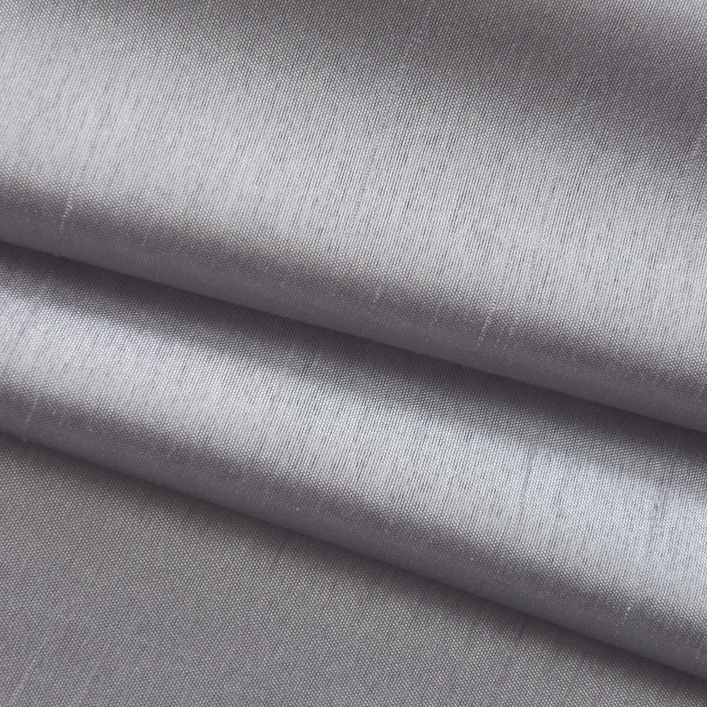 Three-Piece Faux Silk Window Curtain Set with Rod-Pocket Valance, Two 26 x 36-Inch Tiers and Eleven Colors