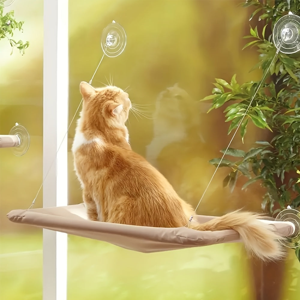 Cat Window Hammock Bed Ultra Soft – Cozy Cloud Plush Perch for Cats, Secure Suction Cup Mount Window Seat