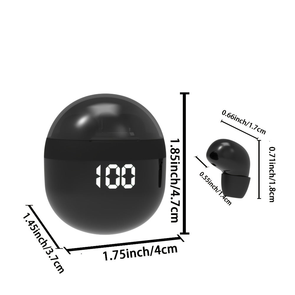 True Wireless Earbuds Ultra-Small In-Ear Design with No-Flash Charging Case and Khaki Finish