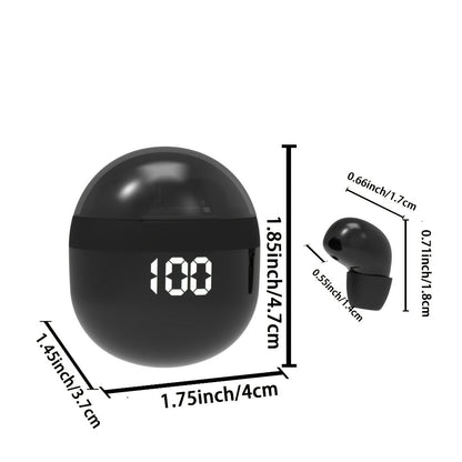 True Wireless Earbuds Ultra-Small In-Ear Design with No-Flash Charging Case and Khaki Finish