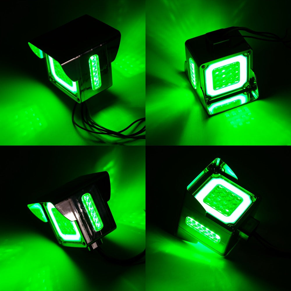 LED Side Marker Lights Square Truck Cab Clearance Lights 12V Waterproof Turn Signal Indicator Side Lights for Cars Trucks Trailers