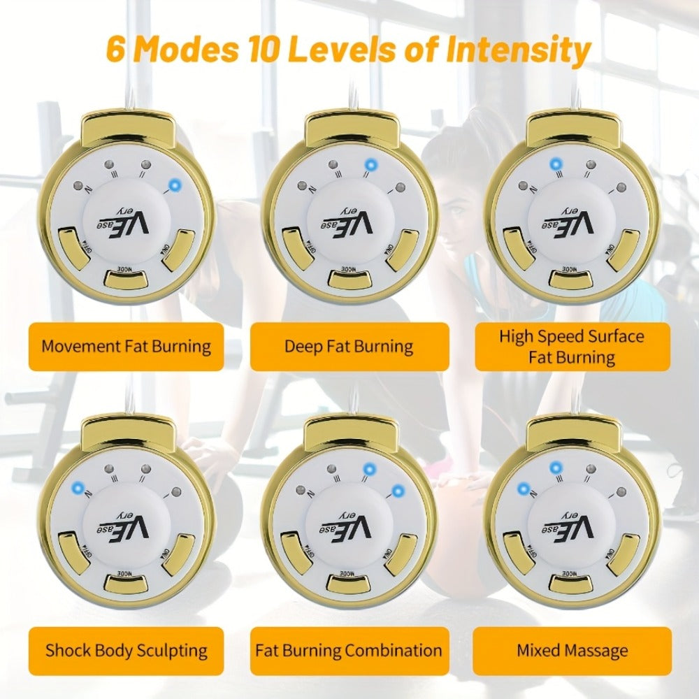 Electric Slimming Massage Machine, Portable Body Sculpting Device for Abdomen, Arms & Legs, EMS Stimulator Fitness Toner