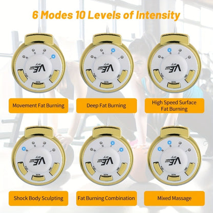 Electric Slimming Massage Machine, Portable Body Sculpting Device for Abdomen, Arms & Legs, EMS Stimulator Fitness Toner
