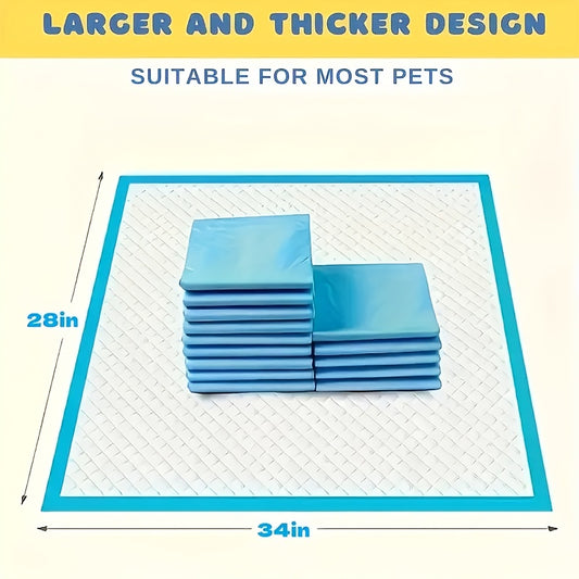 Tear-Resistant XXXL Dog Pee Pads 100-Count – 6-Layer Thickened Super Absorbent Leak-Proof Pet Pads | Odor-Reducing | Puppy & Large Dog