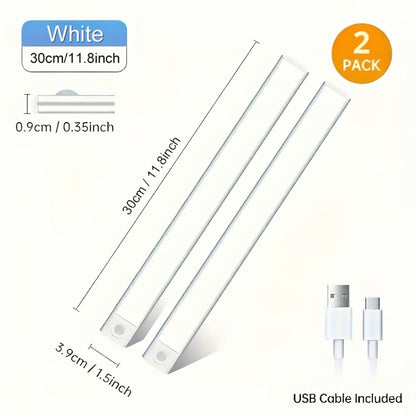 Motion Sensor Under Cabinet Lights 2 Pack for Home Cooking, Dining and Outdoor Meals, with the Listed Configuration