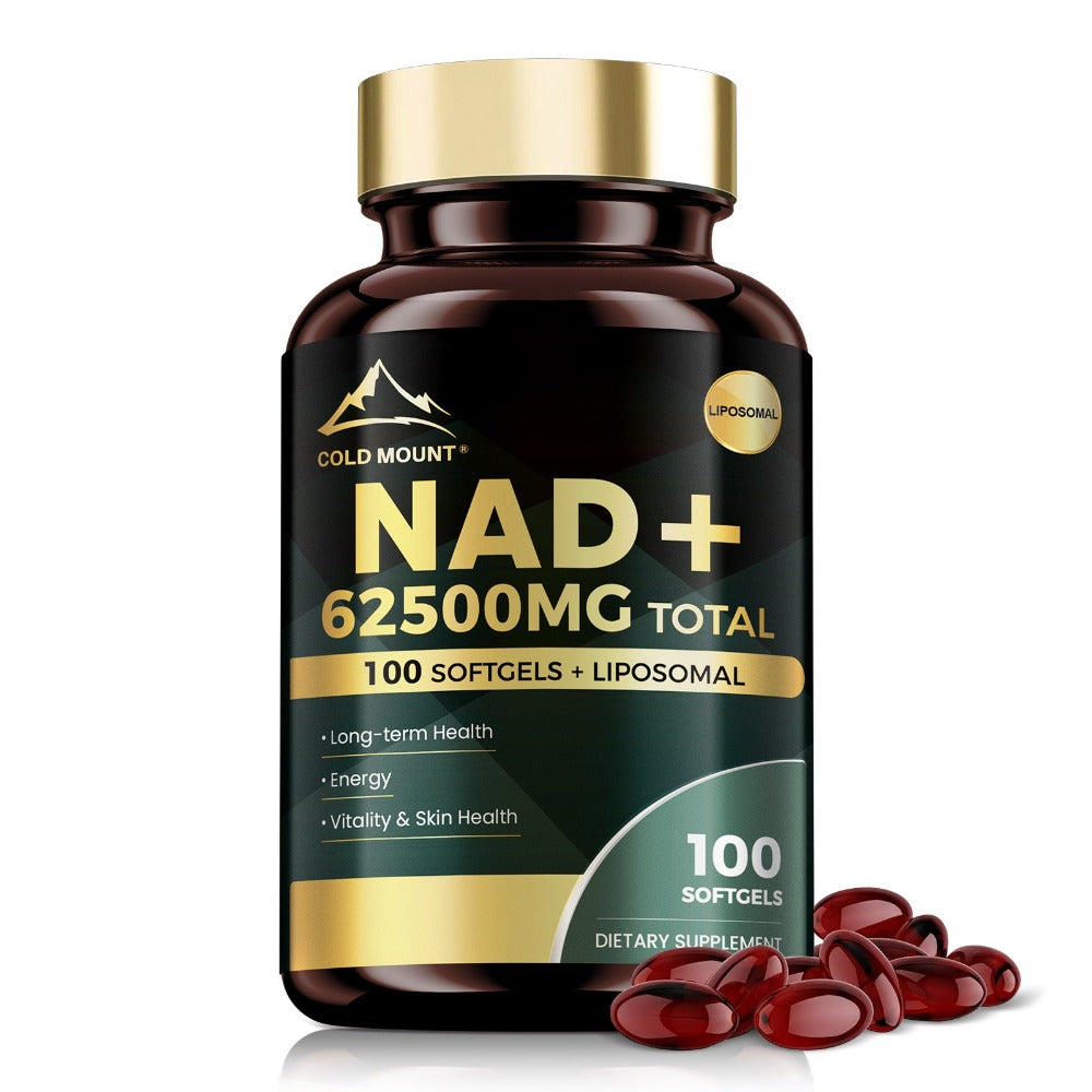 NAD+ Supplement 62500mg with Nicotinamide Riboside & Trans-Resveratrol, Healthy Aging, Brain Health