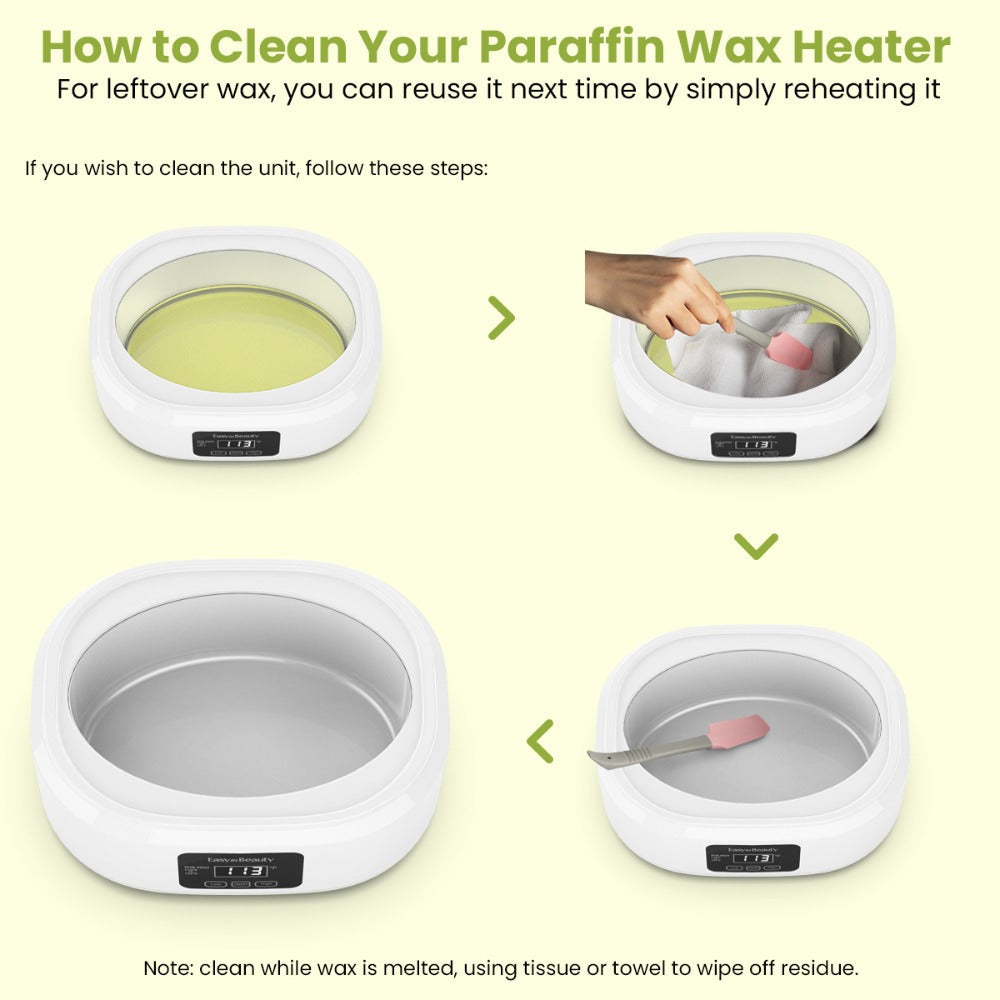 Paraffin Wax Warmer Kit 3000ml Touchscreen for Hands & Feet – Includes 6 Packs Refill Wax, Hot Wax Spa Bath for Arthritis Pain Relief & Deep