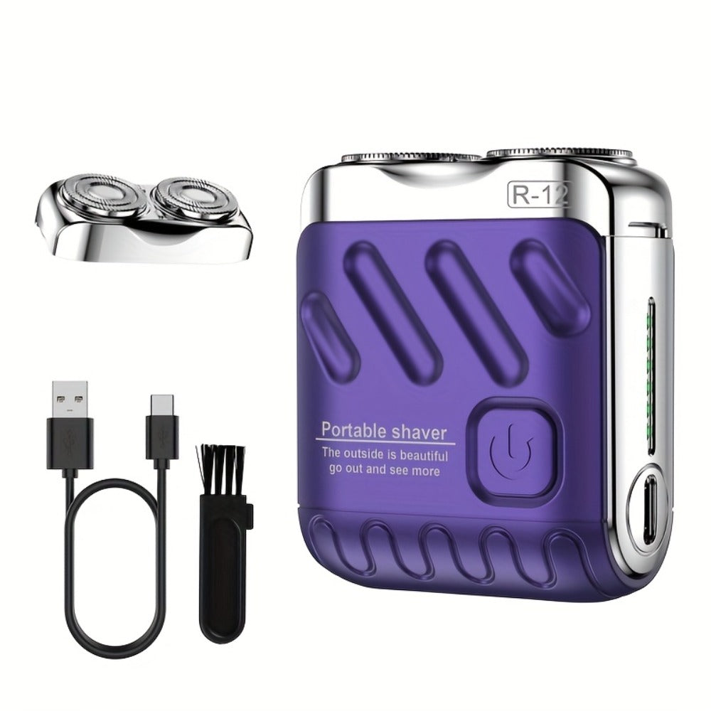 Electric Shaver Mini Dual Floating Blade with USB Charging and Select Waterproof or Digital Display Options