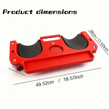 Rolling Knee Creeper Pad with Built-In Tool Tray – ABS High-Impact Frame, Cushioned Kneeling Pad for Car Repairs, Carpentry & Flooring