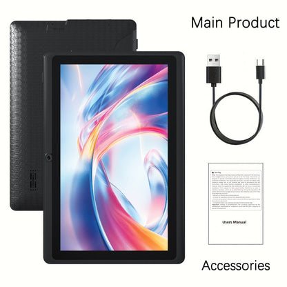 Android Tablet 7-Inch with Android 12, 4GB RAM, 32GB Internal Storage, Quad-Core CPU and Dual Cameras