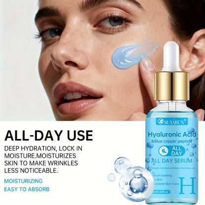Face Serum Set 4-Piece Day & Night with Vitamin C Retinol Hyaluronic Acid Ceramide - Deep for Bath Time, Home Spa and Personal Care