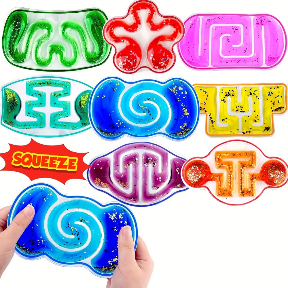 Sensory Squeeze Toys for Kids 8pcs, Stress Fidget Toy Set, Squishy Sensory Pack for Classroom Rewards