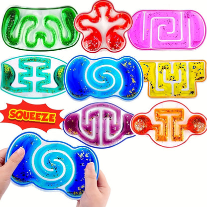 Sensory Squeeze Toys for Kids 8pcs, Stress Fidget Toy Set, Squishy Sensory Pack for Classroom Rewards