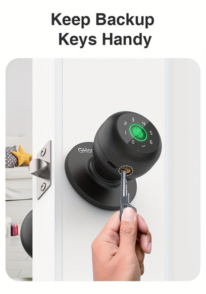 Smart Door Lock GHome K10 K10 PRO K20 and KD03 PRO Knob Models with Three or Four Access Methods