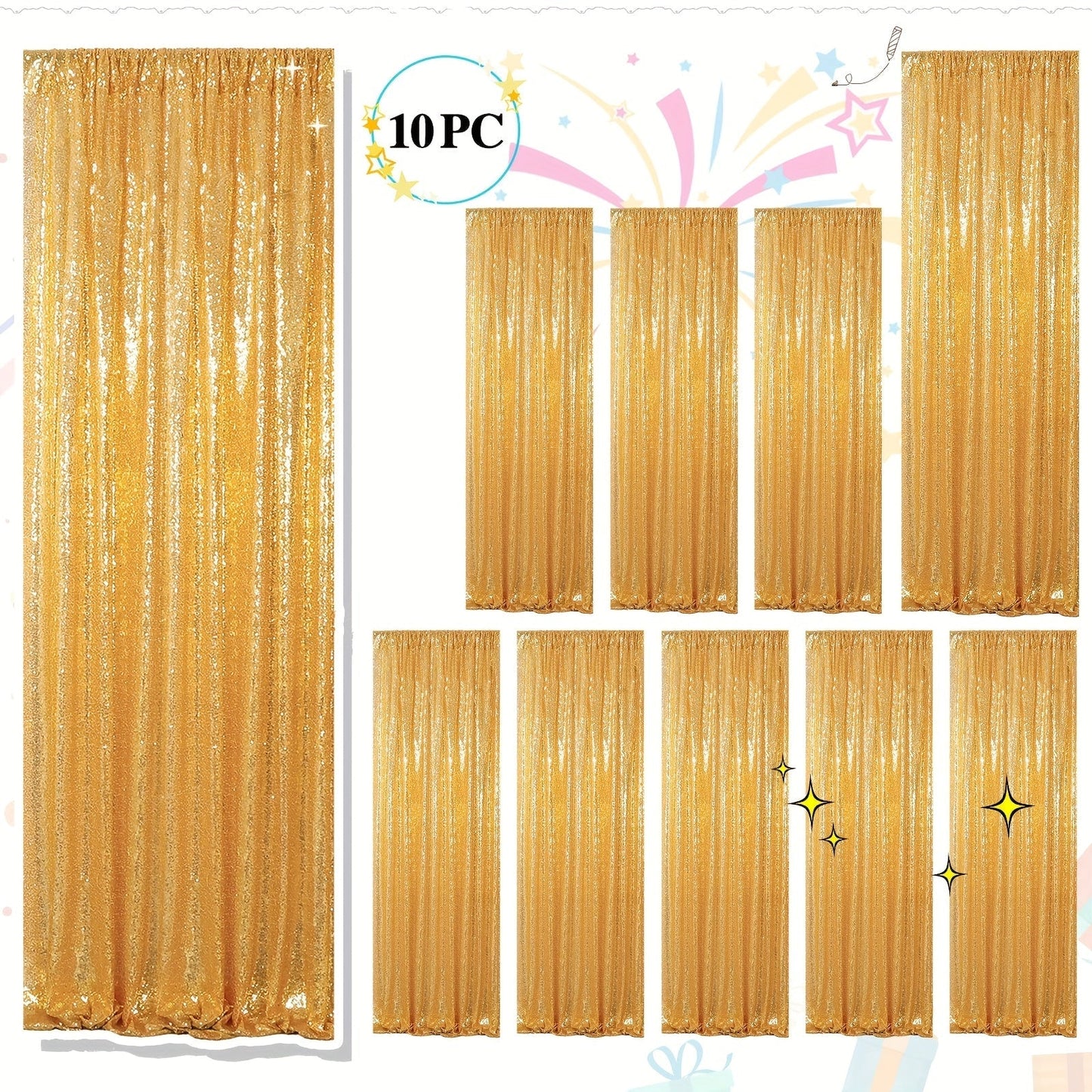 Sequin Backdrop Curtains 2FTx8FT Glitter Photography Background Panels for Party Wedding Birthday for an Everyday Personal Care Routine