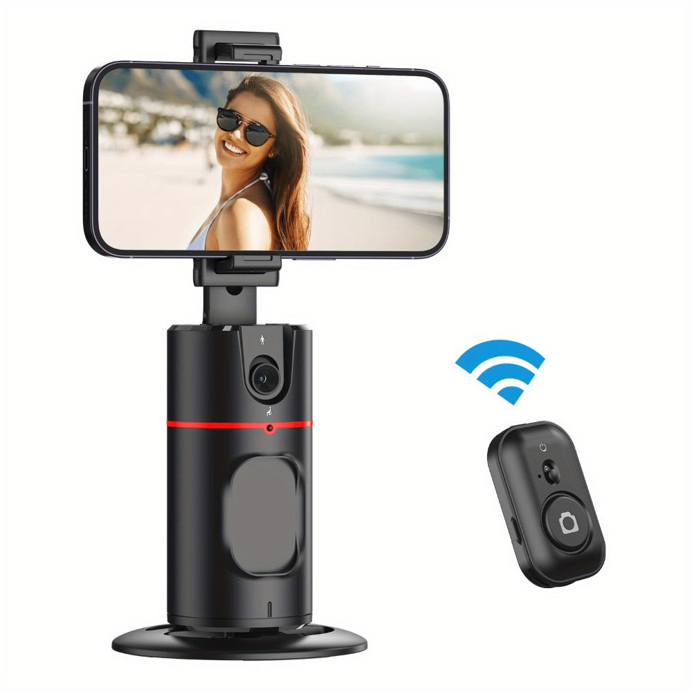 Gesture Control Auto Face Tracking Tripod with 360° Rotation & Wireless Remote No App Required