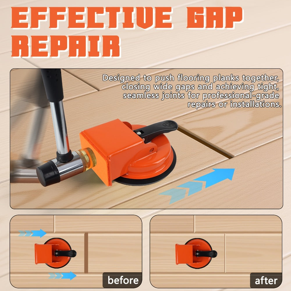 Floor Gap Fixer Tool with 4.84" Suction Cup, Laminate Floor Gap Tool Kit for Vinyl Plank Hardwood Floors