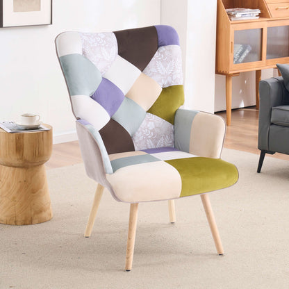 Accent Chair with High Back, Upholstered Lounge Chair for Living Room detail image - detail view 27