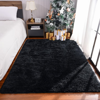 Non-Slip Area Rug Fluffy Soft Carpet – Modern Home Decor Floor Mat for Living Room, Bedroom, Kitchen & Bathroom | Easy Clean Cute Plush Rug