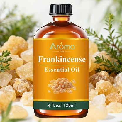 Lavender Essential Oil 4oz, Pure Aromatherapy Oil for Diffuser, Candle, Humidifier & Massage, Also in Eucalyptus