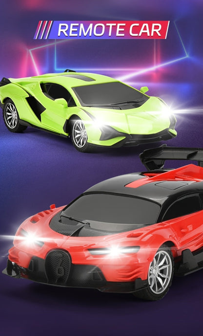 High-Speed Drift RC Car 1:24 Scale with LED Lights 4-Channel Simulation Model Remote Control Car for Kids Boys Girls