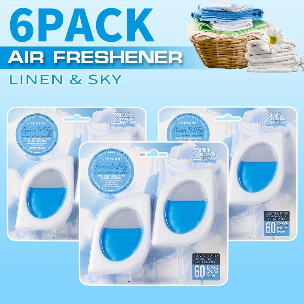 Air Freshener Odor Eliminator for Home Closet Bathroom Pets Small Space 0.25oz Up to 30 Days 6 Scents Eucalyptus Lavender Hawaiian Peach
