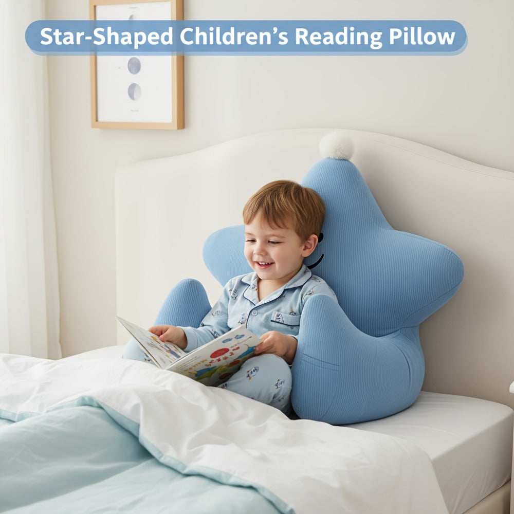 Kids Reading Pillow Star Shape with Neck Support Back Support Lumbar Support & Armrests Spine for Entryways, Bedrooms and Living Spaces