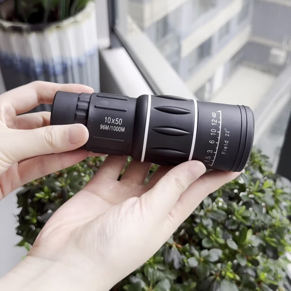 Monocular Telescope 10x50 High Power HD Compact Scope with Manual Focus for Adults Bird Watching Hiking Hunting Travel Outdoor Sightseeing