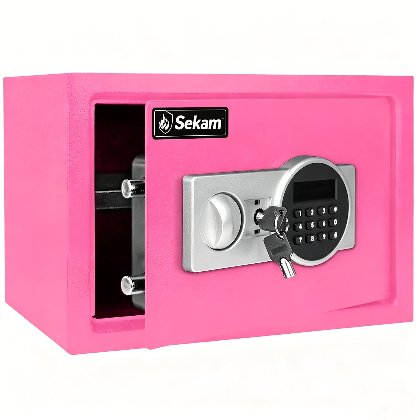 Fireproof Home Safe Box with Digital Keypad and Key Lock Steel Security Safe for Money for Entryways, Bedrooms and Living Spaces
