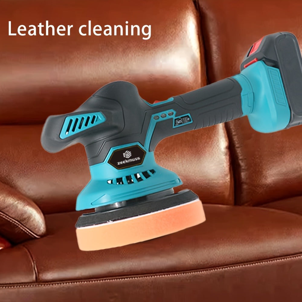 Cordless Buffer Polisher 6 Inch Dual Action Kit 2pcs 21V 2.0Ah Rechargeable Battery for Everyday Face, Beard and Body Grooming