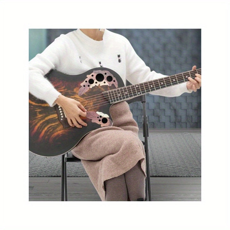 Acoustic Guitar shown in the Matte Sunset option