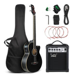 Black, with AMP
