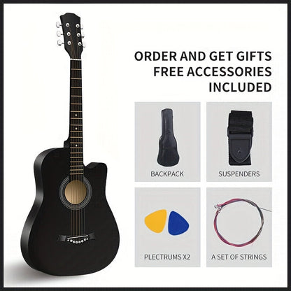 Acoustic Guitar shown in the Black +41 inches option