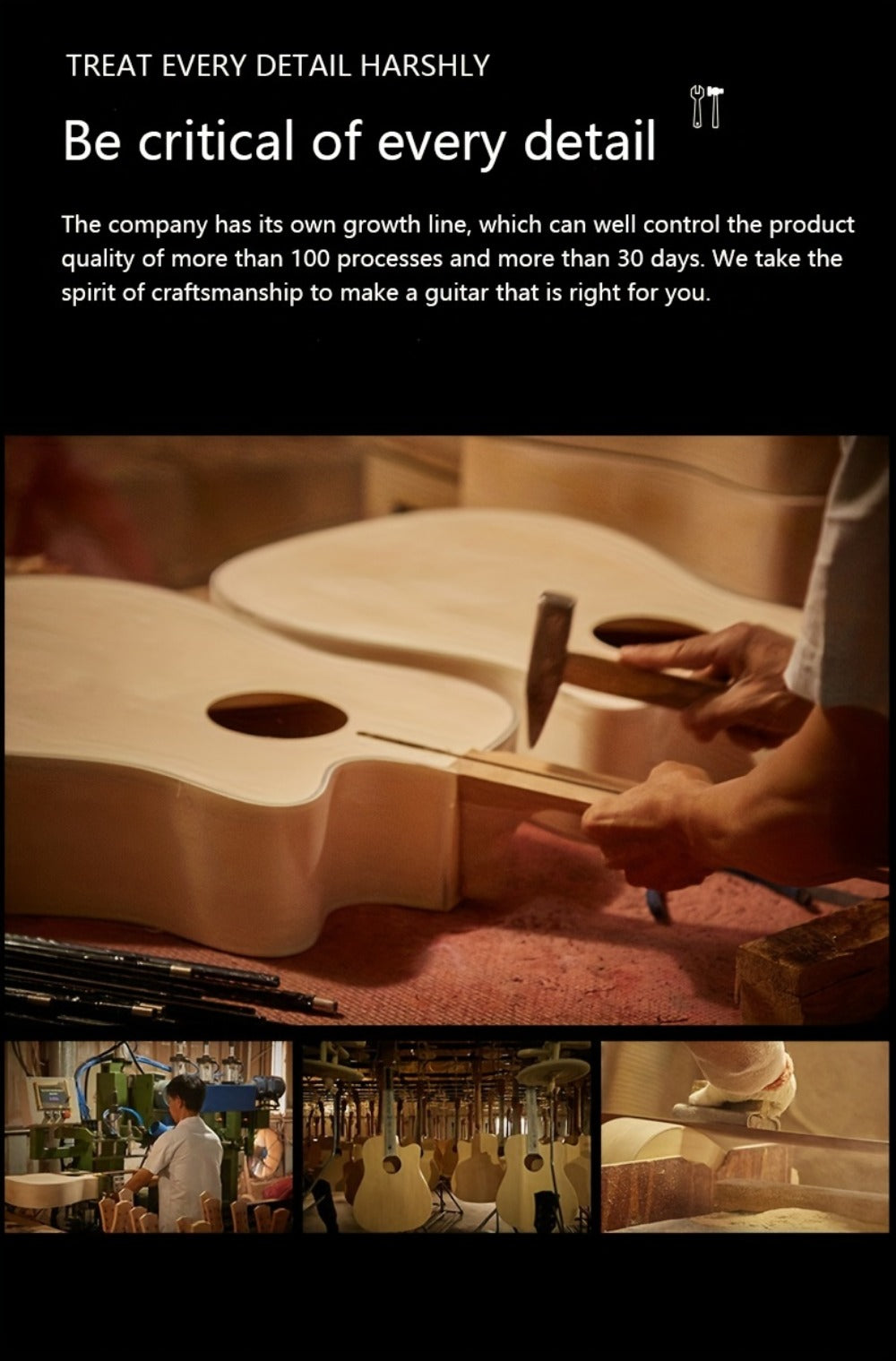 Acoustic Guitar, Blue-A, Full Size, Full-Size, Complete, Beginners for Lessons detail image - detail view 10