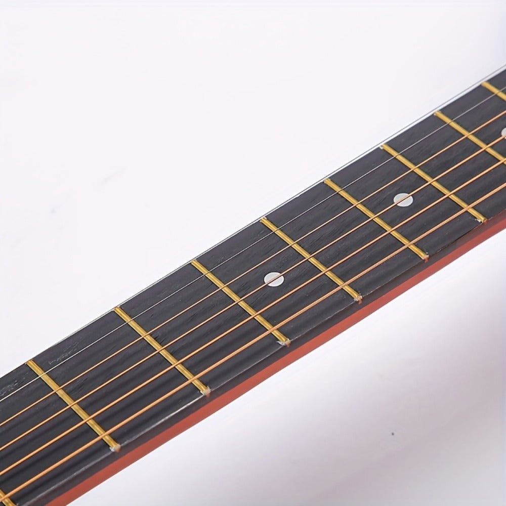 Acoustic Guitar, Blue-A, Full Size, Full-Size, Complete, Beginners for Lessons detail image - detail view 4