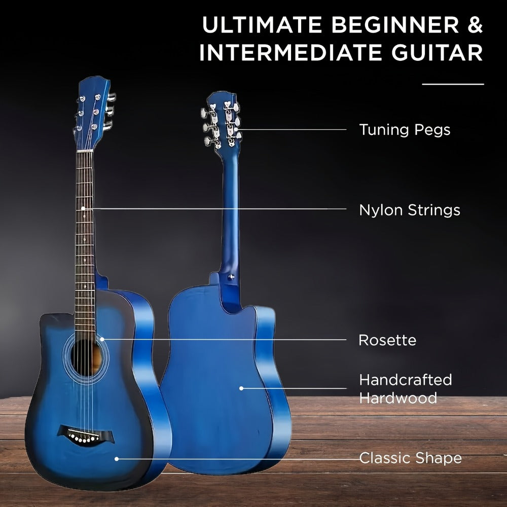 Acoustic Guitar, Full Size, 38-Inch, Basswood, Beginners for Lessons and Practice detail image - detail view 10