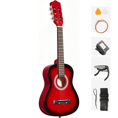 Acoustic Guitar shown in the Burgundy option