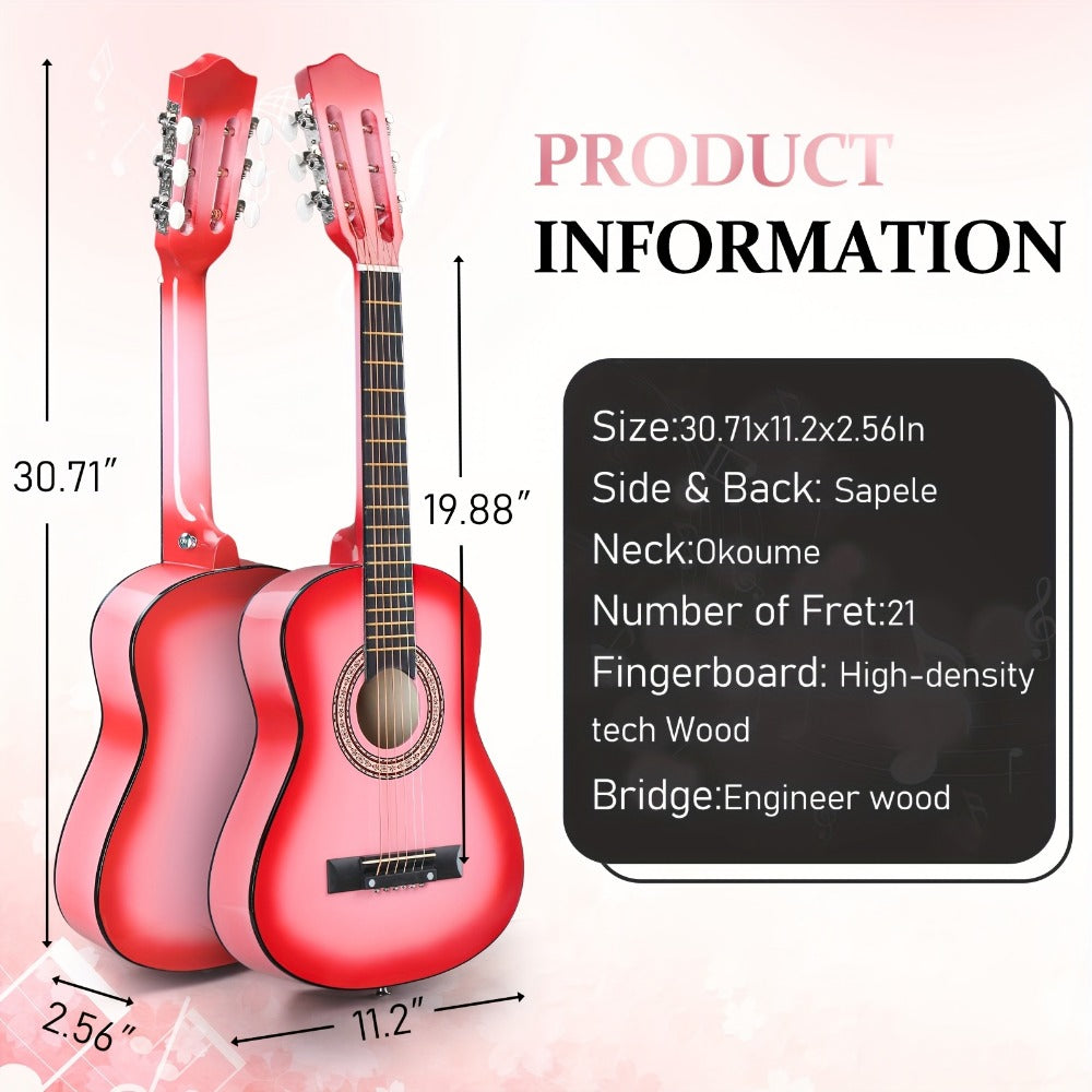 Acoustic Guitar, Light Sky Blue, 30 inch, Glarry, 30-Inch, Size for Lessons and Practice detail image - detail view 23