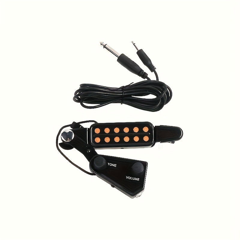 Acoustic Guitar Soundhole Pickup with Volume shown in the 12 Hole Pickup P-011 option