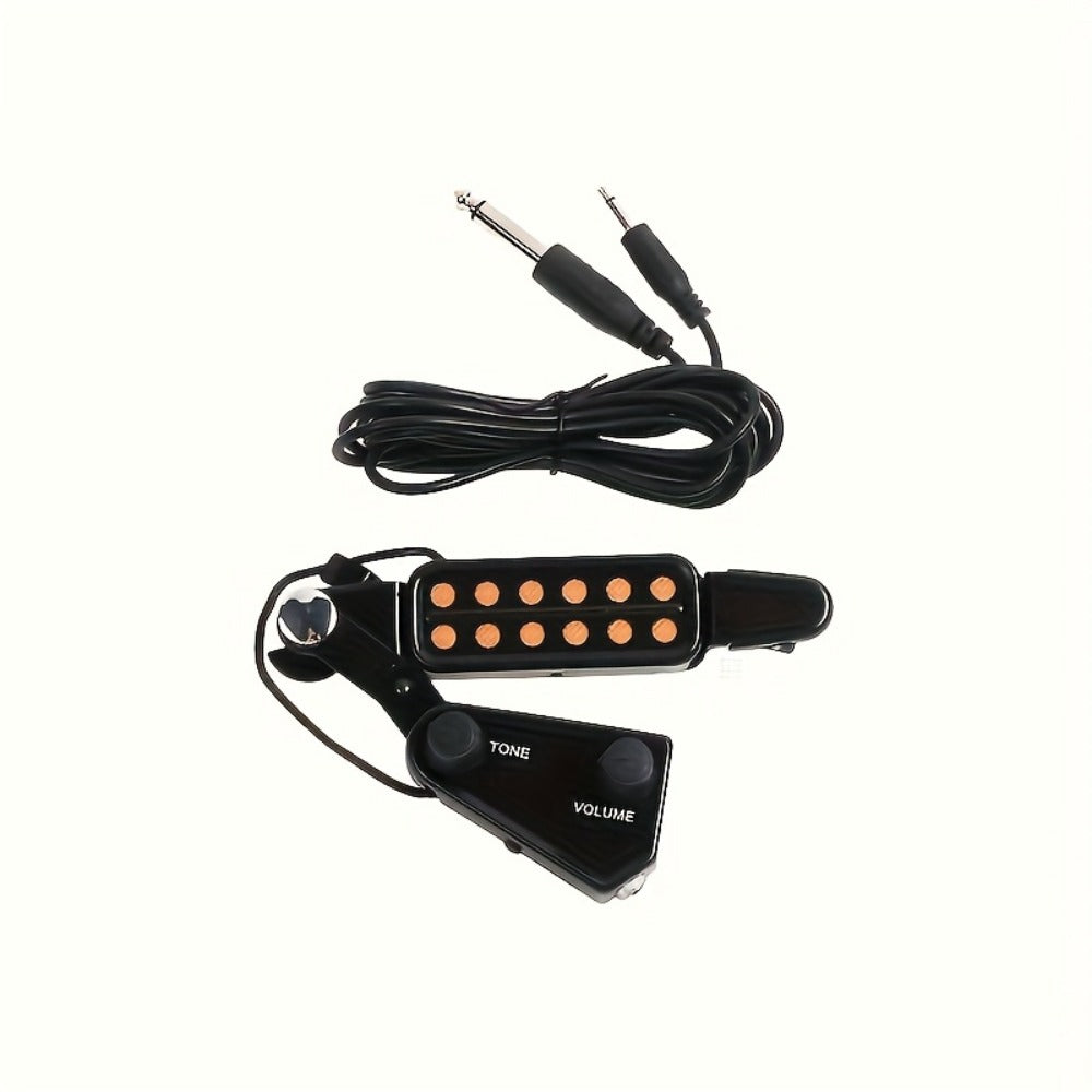 Acoustic Guitar Soundhole Pickup with Volume, Tone and 3-Meter Cable detail image - detail view 3