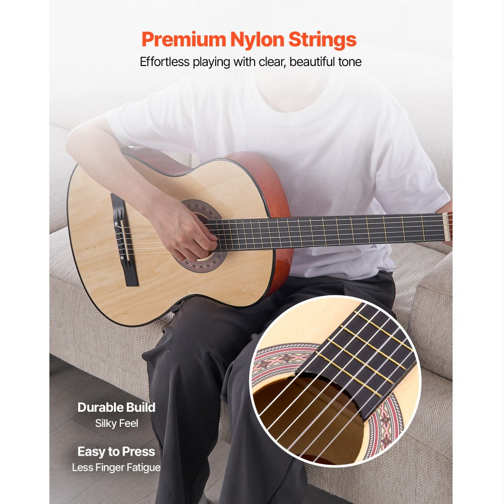 Acoustic Guitar, VEVOR, Classical, Beginner for Lessons and Practice detail image - detail view 14