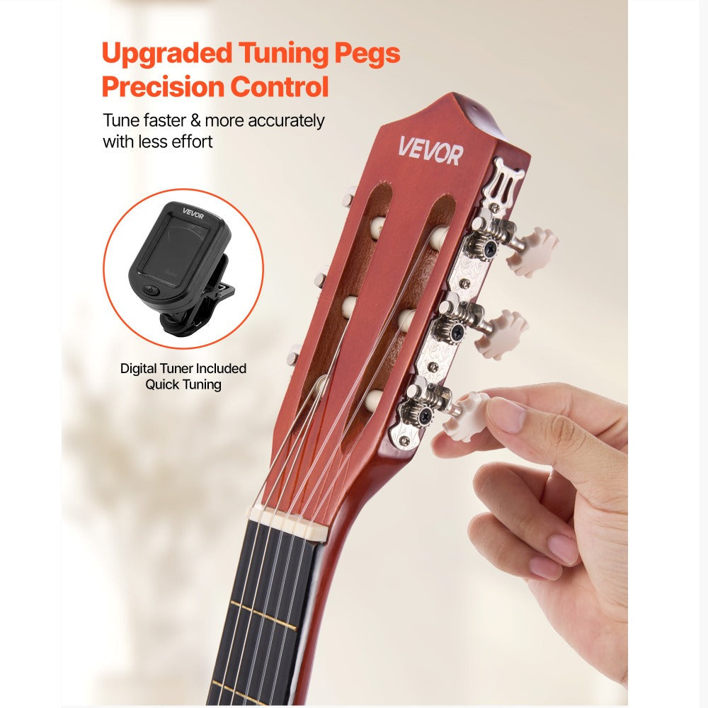 Acoustic Guitar, VEVOR, Classical, Beginner for Lessons and Practice detail image - detail view 34