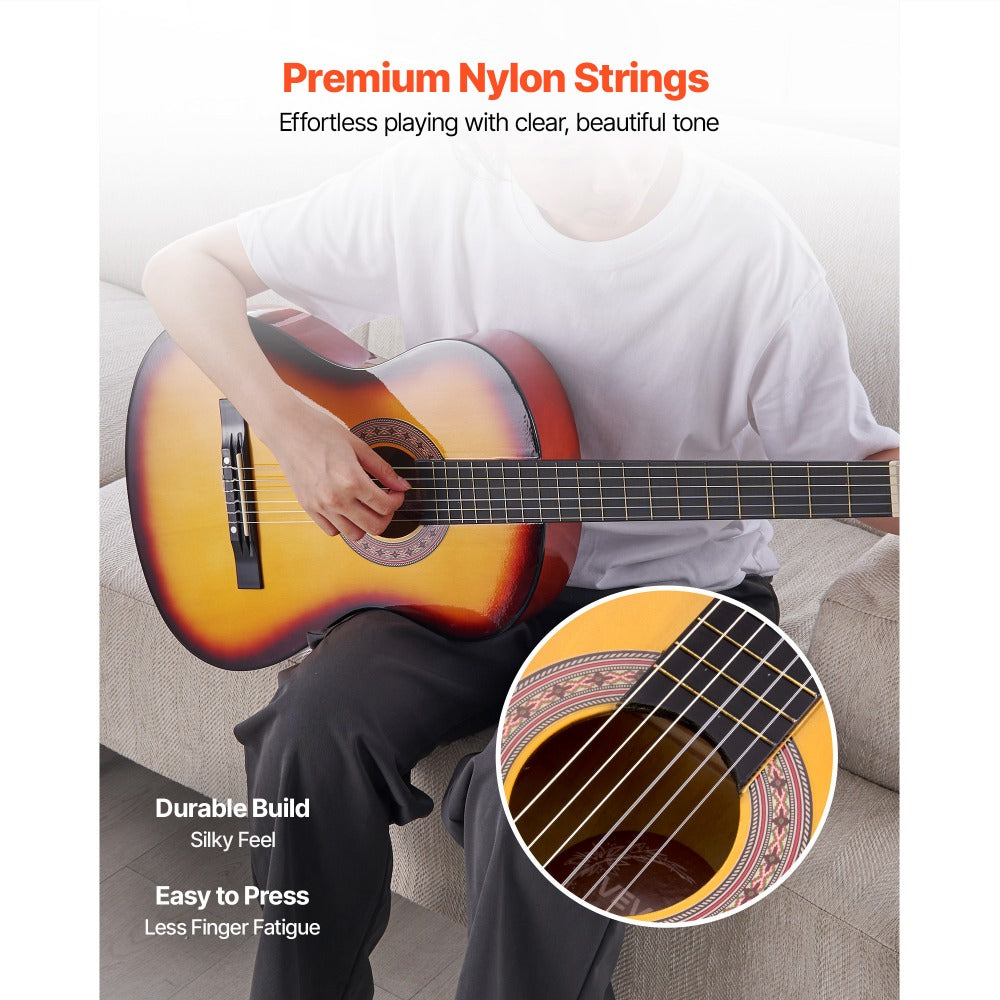 Acoustic Guitar, VEVOR, Classical, Beginner for Lessons and Practice detail image - detail view 35