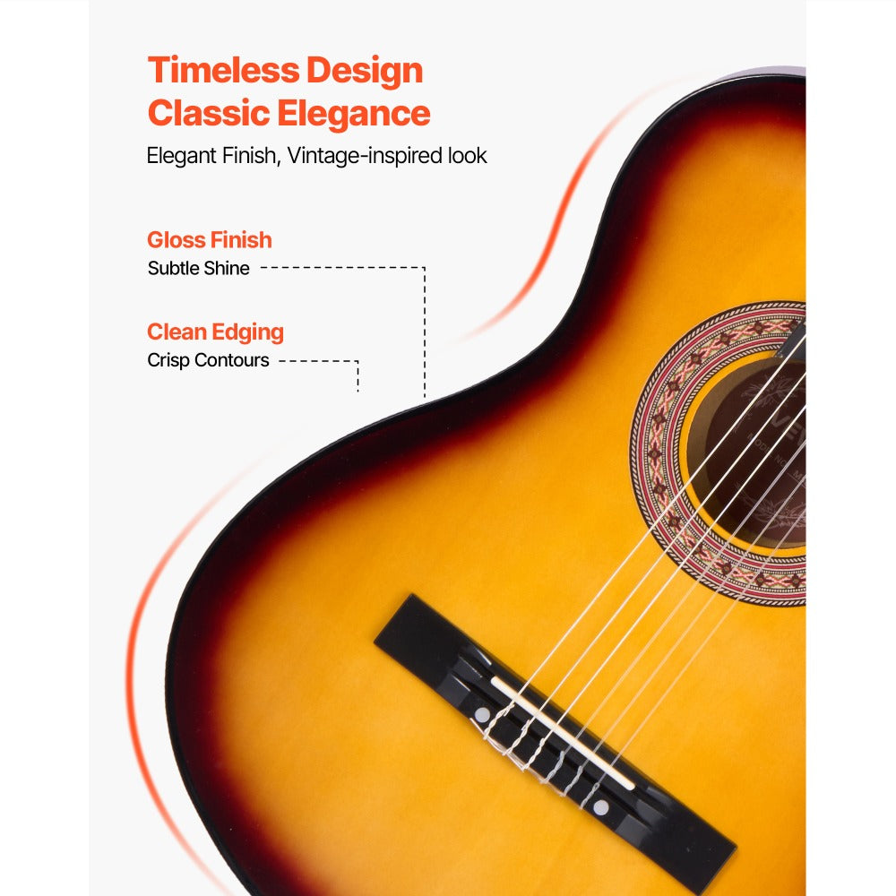Acoustic Guitar, VEVOR, Classical, Beginner for Lessons and Practice detail image - detail view 38