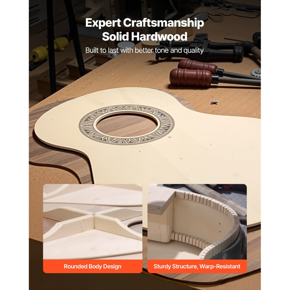 Acoustic Guitar, VEVOR, Classical, Beginner for Lessons and Practice detail image - detail view 8