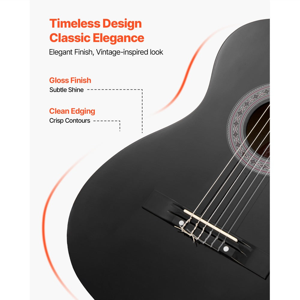 Acoustic Guitar, VEVOR, Classical, Beginner for Lessons and Practice detail image - detail view 9