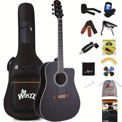 Acoustic Guitar shown in the BLACK option